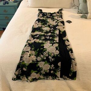 Black Floral Maxi Dress